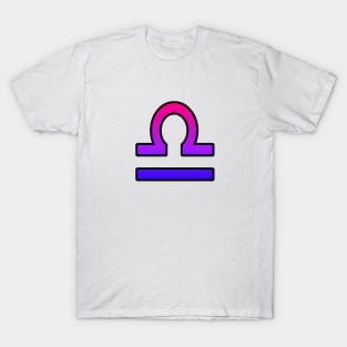 Libra Bi Pride Symbol T-Shirt